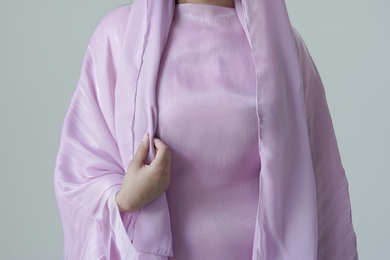 Luxe Silk Lavender Kaftan