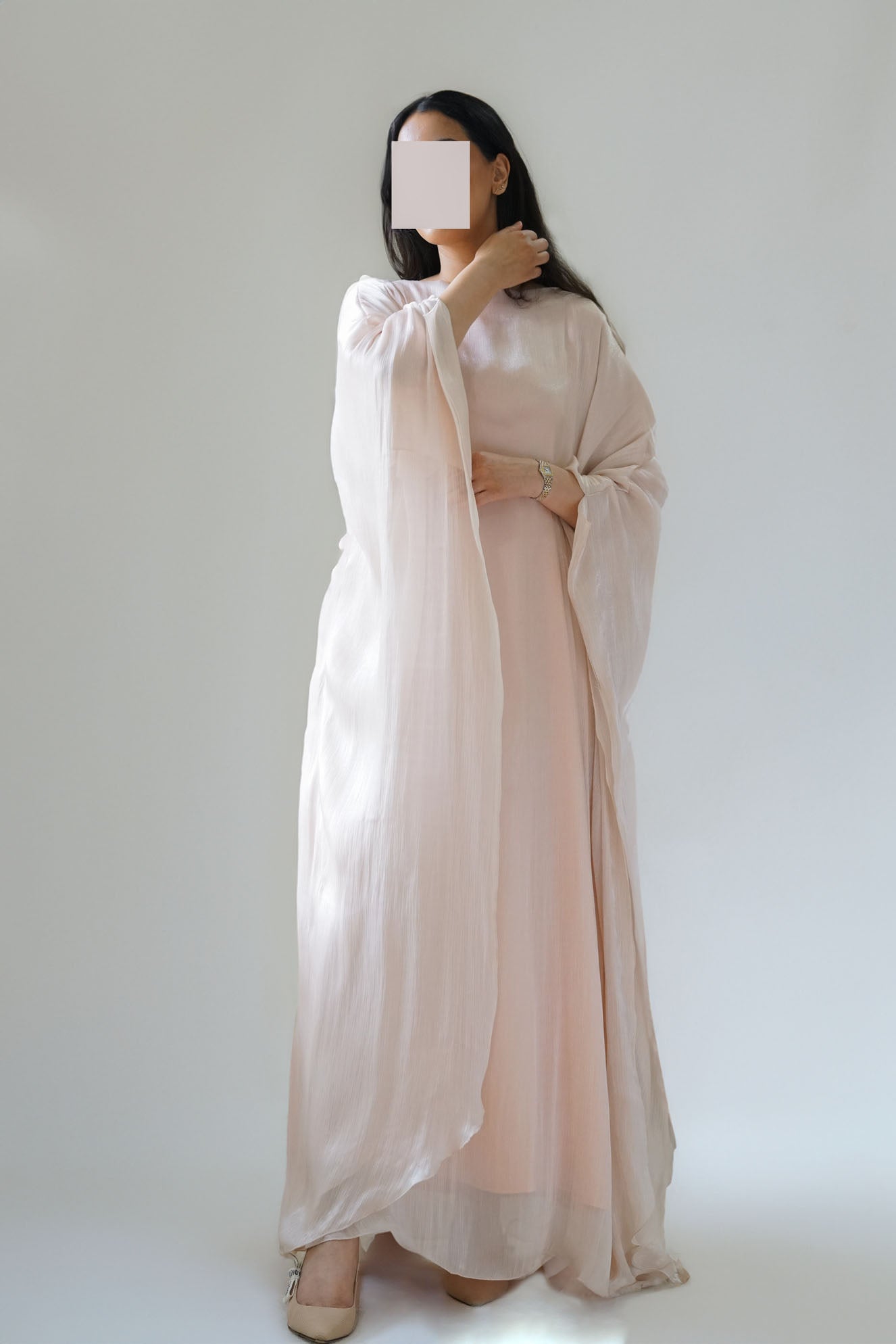 Luxe Silk Cream Kaftan