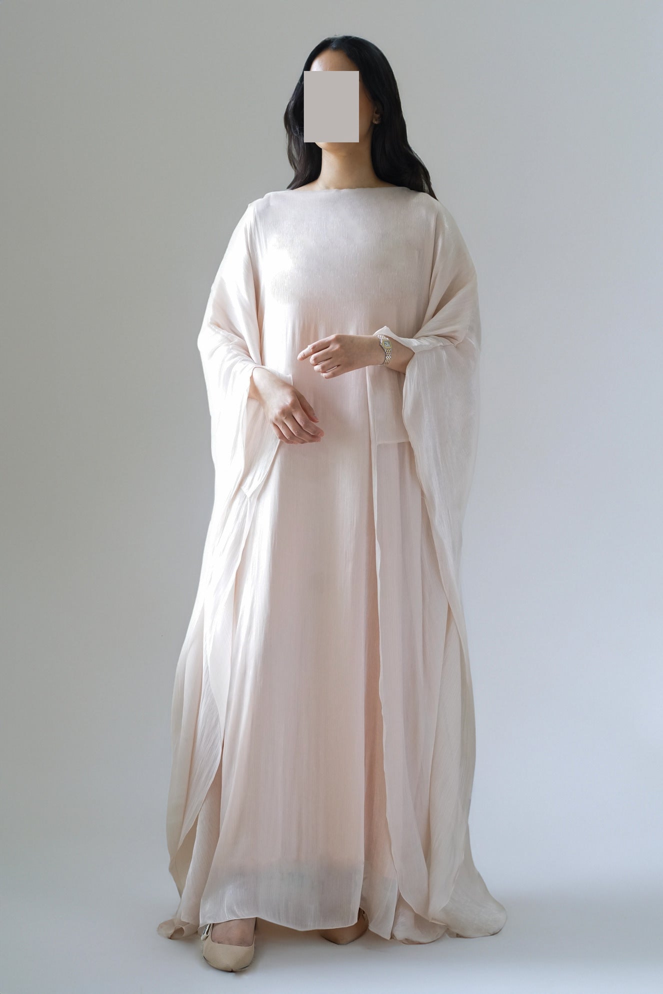 Luxe Silk Cream Kaftan