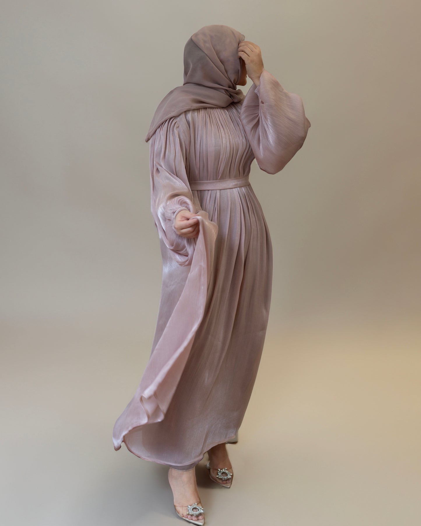 Luxe Lana Dress in Nude (With Hijab)